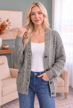 Load image into Gallery viewer, Beach Bonfire Button Down Cardigan in Olive
