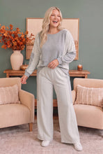 Load image into Gallery viewer, Lounging in Lace Grey Set
