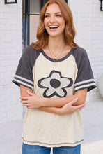 Load image into Gallery viewer, Retro Flower Power Baseball Tee
