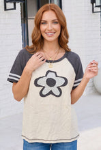 Load image into Gallery viewer, Retro Flower Power Baseball Tee
