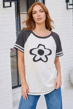 Load image into Gallery viewer, Retro Flower Power Baseball Tee
