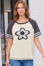 Load image into Gallery viewer, Retro Flower Power Baseball Tee
