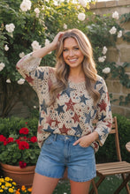 Load image into Gallery viewer, Star Spangled Crochet Sweater
