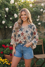 Load image into Gallery viewer, Star Spangled Crochet Sweater
