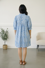 Load image into Gallery viewer, Garden at the Harbor Blue Dress
