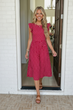 Load image into Gallery viewer, Sweet Days Polka Dot Midi Dress
