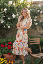 Load image into Gallery viewer, Sunny and Bright Floral Midi Dress
