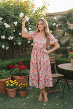 Load image into Gallery viewer, Bouquet of Tulips Pocketed Midi Dress
