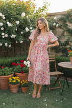 Load image into Gallery viewer, Bouquet of Tulips Pocketed Midi Dress
