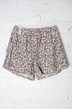 Load image into Gallery viewer, Be Bold Taupe Animal Print French Terry Pocket Shorts
