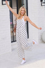 Load image into Gallery viewer, Spot On Polka Dot Wide Leg Overall Jumpsuit
