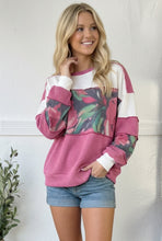 Load image into Gallery viewer, Rosy Garden Getaway Color Block Top
