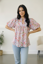 Load image into Gallery viewer, Painted Blossoms Posey Top
