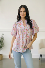 Load image into Gallery viewer, Painted Blossoms Posey Top
