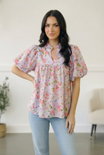 Load image into Gallery viewer, Painted Blossoms Posey Top
