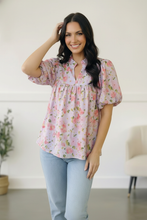 Load image into Gallery viewer, Painted Blossoms Posey Top
