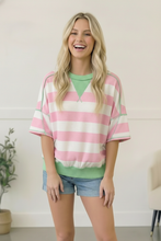 Load image into Gallery viewer, Pink Sugar Rush Colorblock Tee
