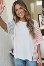 Load image into Gallery viewer, Stripe It Up Waffle Knit Top
