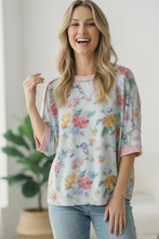 Load image into Gallery viewer, Rosey Teacup Ribbed Crewneck
