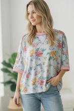 Load image into Gallery viewer, Rosey Teacup Ribbed Crewneck
