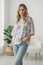 Load image into Gallery viewer, Rosey Teacup Ribbed Crewneck
