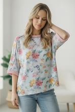 Load image into Gallery viewer, Rosey Teacup Ribbed Crewneck
