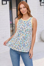 Load image into Gallery viewer, Wild Side Tank in Blue and Yellow
