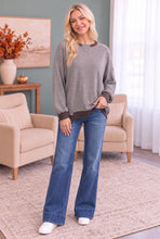 Load image into Gallery viewer, Crush on You Raglan Pullover in Mocha
