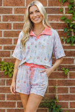 Load image into Gallery viewer, Floral Garden Matching Short Set
