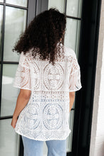Load image into Gallery viewer, VERY J- Head in the Clouds Lace Button Down
