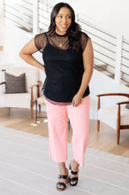 Load image into Gallery viewer, WHITE BIRCH- Here and Now Mock Neck Top in Black
