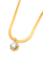 Load image into Gallery viewer, NO TARNISH- Here to Shine Gold Plated Necklace in White
