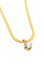 Load image into Gallery viewer, NO TARNISH- Here to Shine Gold Plated Necklace in White
