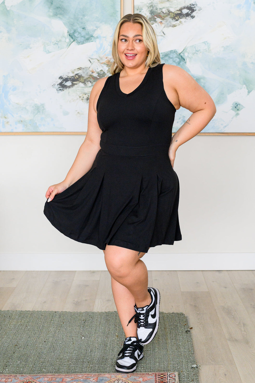 RAE MODE- Hop, Skip and a Jump Dress and Shorts Set in Black