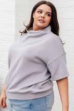 Load image into Gallery viewer, RAE MODE- I Just Felt Like It Mock Neck Top in Mystic Grey
