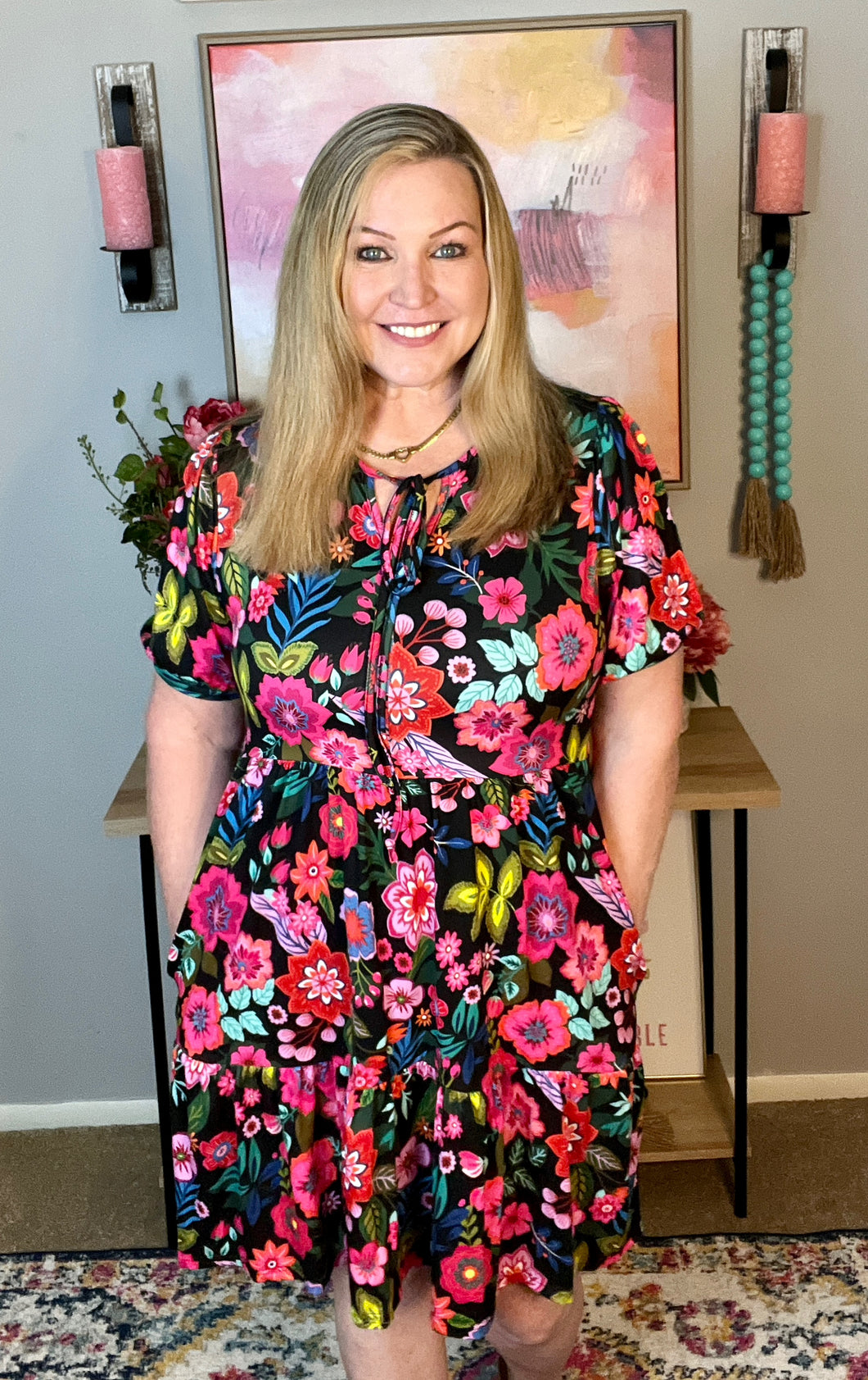 HAPTICS- Be Someone Floral Dress