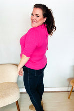 Load image into Gallery viewer, Pretty In Pink Mock Neck With Back Ribbon Bow Tie Sweater Top
