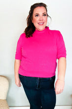 Load image into Gallery viewer, Pretty In Pink Mock Neck With Back Ribbon Bow Tie Sweater Top
