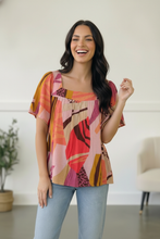Load image into Gallery viewer, Art Walk Print Blouse
