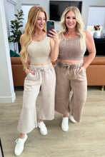 Load image into Gallery viewer, ZENANA- Acid Wash Wide Leg Sweatpants in Ash Mocha
