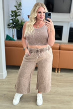 Load image into Gallery viewer, ZENANA- Acid Wash Wide Leg Sweatpants in Mocha
