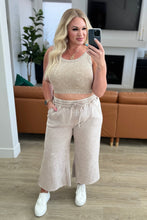 Load image into Gallery viewer, ZENANA- Acid Wash Wide Leg Sweatpants in Ash Mocha
