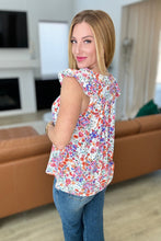 Load image into Gallery viewer, Take A Risk Floral Square Neck Top- 111 NORTH
