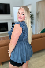 Load image into Gallery viewer, Before Now Ruffled Babydoll Top-111 NORTH
