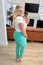 Load image into Gallery viewer, Bridgette High Rise Garment Dyed Slim Jeans in Aquamarine- JUDY BLUE
