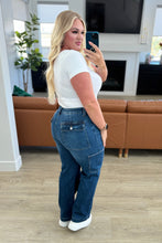 Load image into Gallery viewer, Leila High Rise Cargo Straight Jeans- JUDY BLUE
