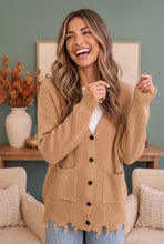 Load image into Gallery viewer, Wear Me Out Distressed Hem Knit Cardigan
