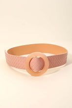 Load image into Gallery viewer, Buckle Me Beautiful Blush Faux Leather Belt
