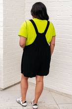 Load image into Gallery viewer, JODIFUL- I Want You Back Linen Blend Shortall&#39;s in Black
