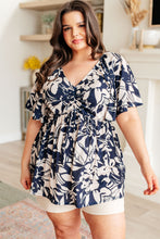 Load image into Gallery viewer, SHOPIN LA- In Contrast Floral V-Neck Top

